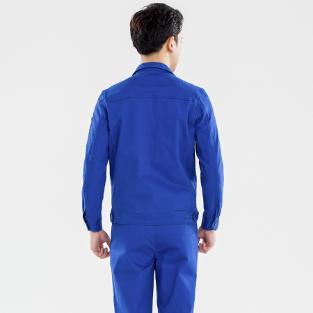 湖蓝色马鞍山工作服AC16-4